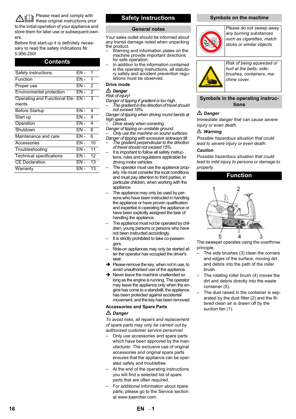 Karcher KM 100-100 R D User Manual | Page 16 / 360