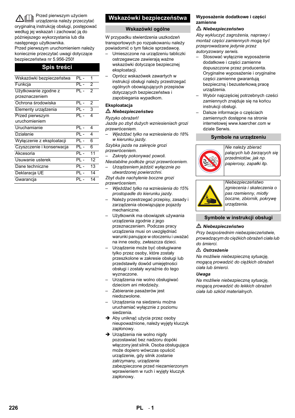 Karcher KM 100-100 R D User Manual | Page 226 / 360