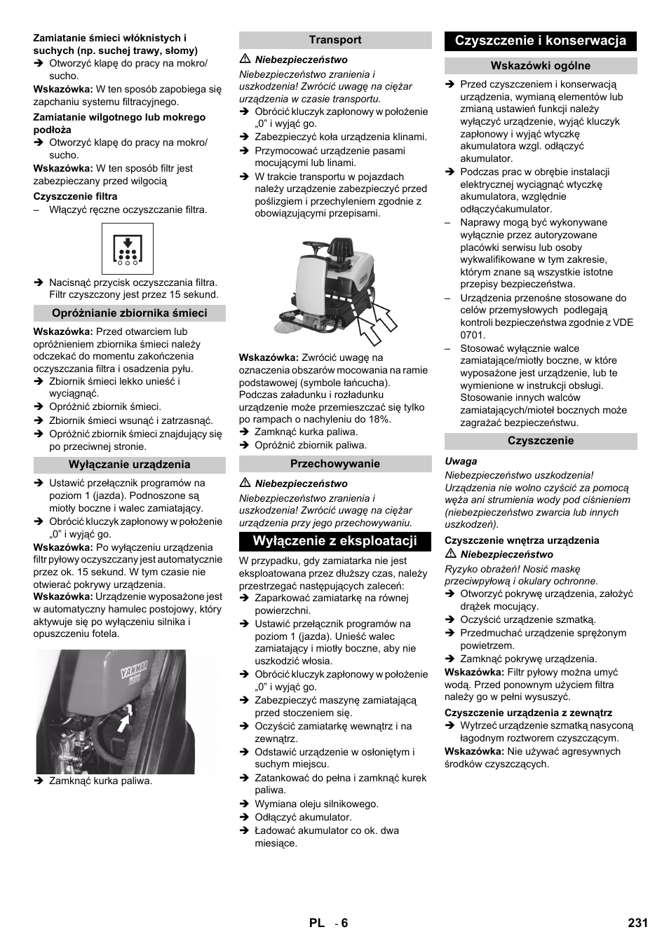 Karcher KM 100-100 R D User Manual | Page 231 / 360