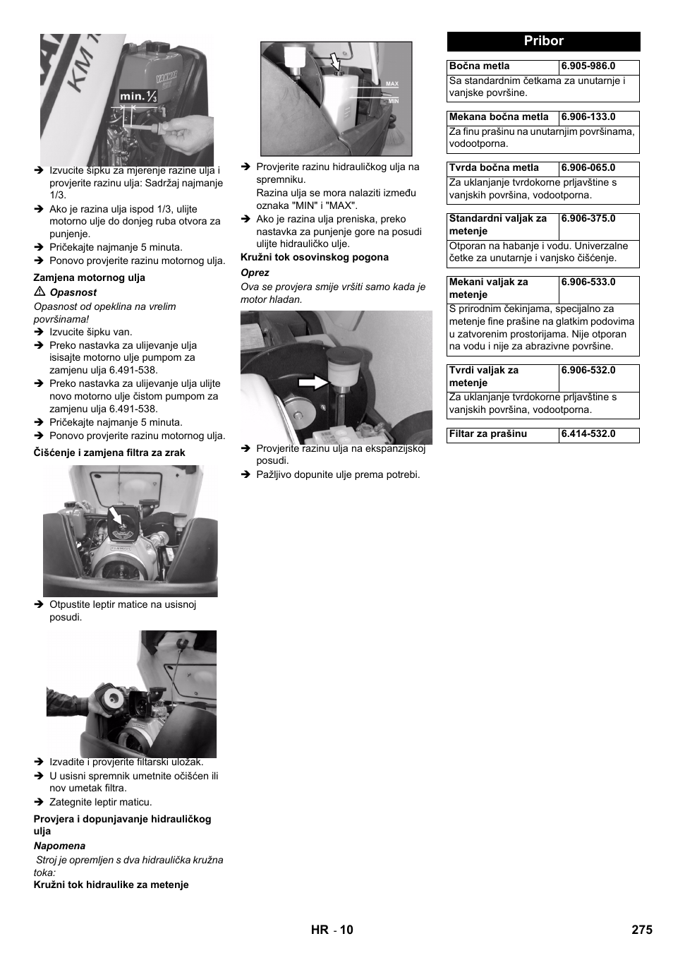 Pribor | Karcher KM 100-100 R D User Manual | Page 275 / 360