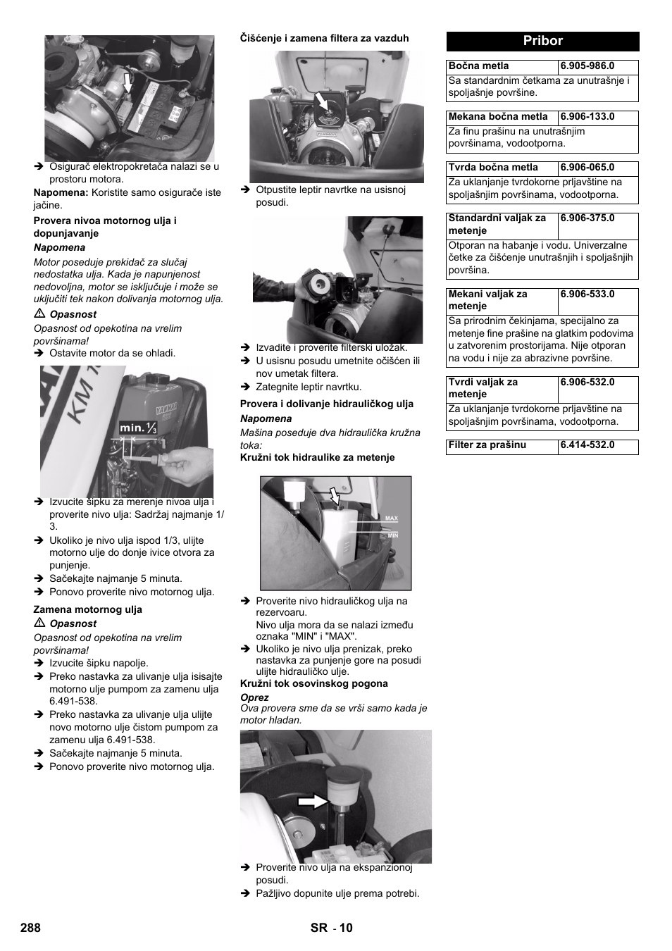 Pribor | Karcher KM 100-100 R D User Manual | Page 288 / 360