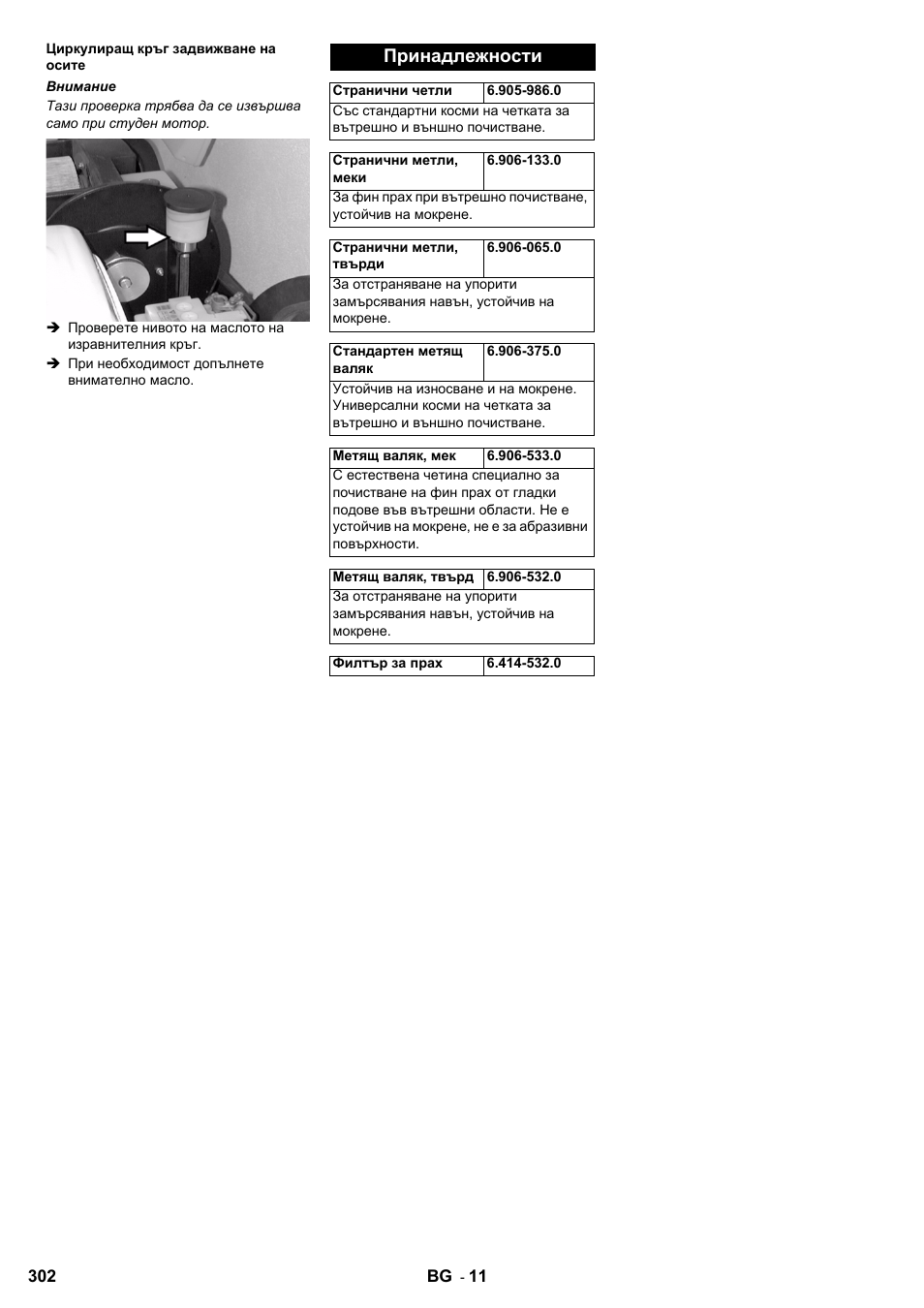 Принадлежности | Karcher KM 100-100 R D User Manual | Page 302 / 360
