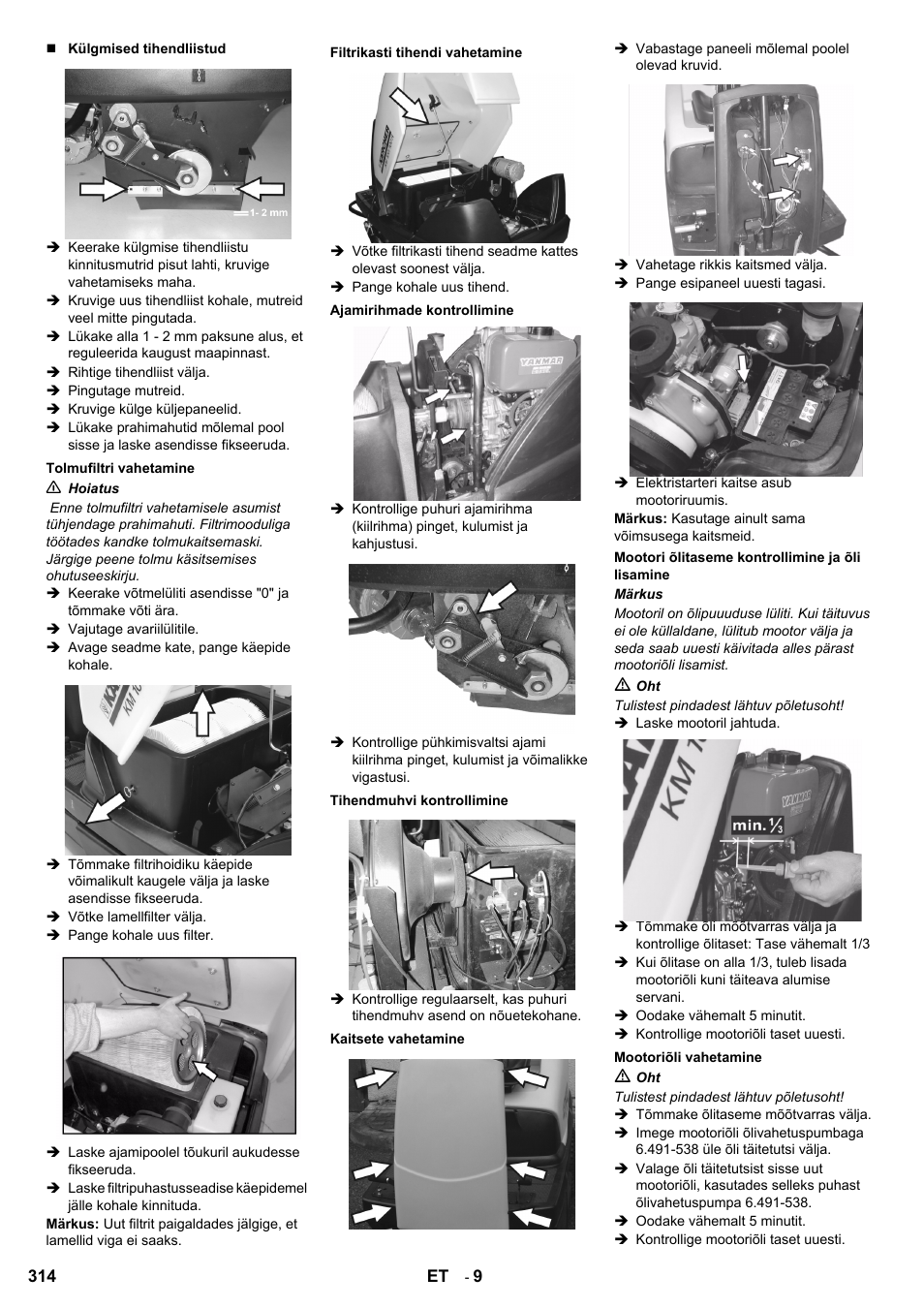 Karcher KM 100-100 R D User Manual | Page 314 / 360