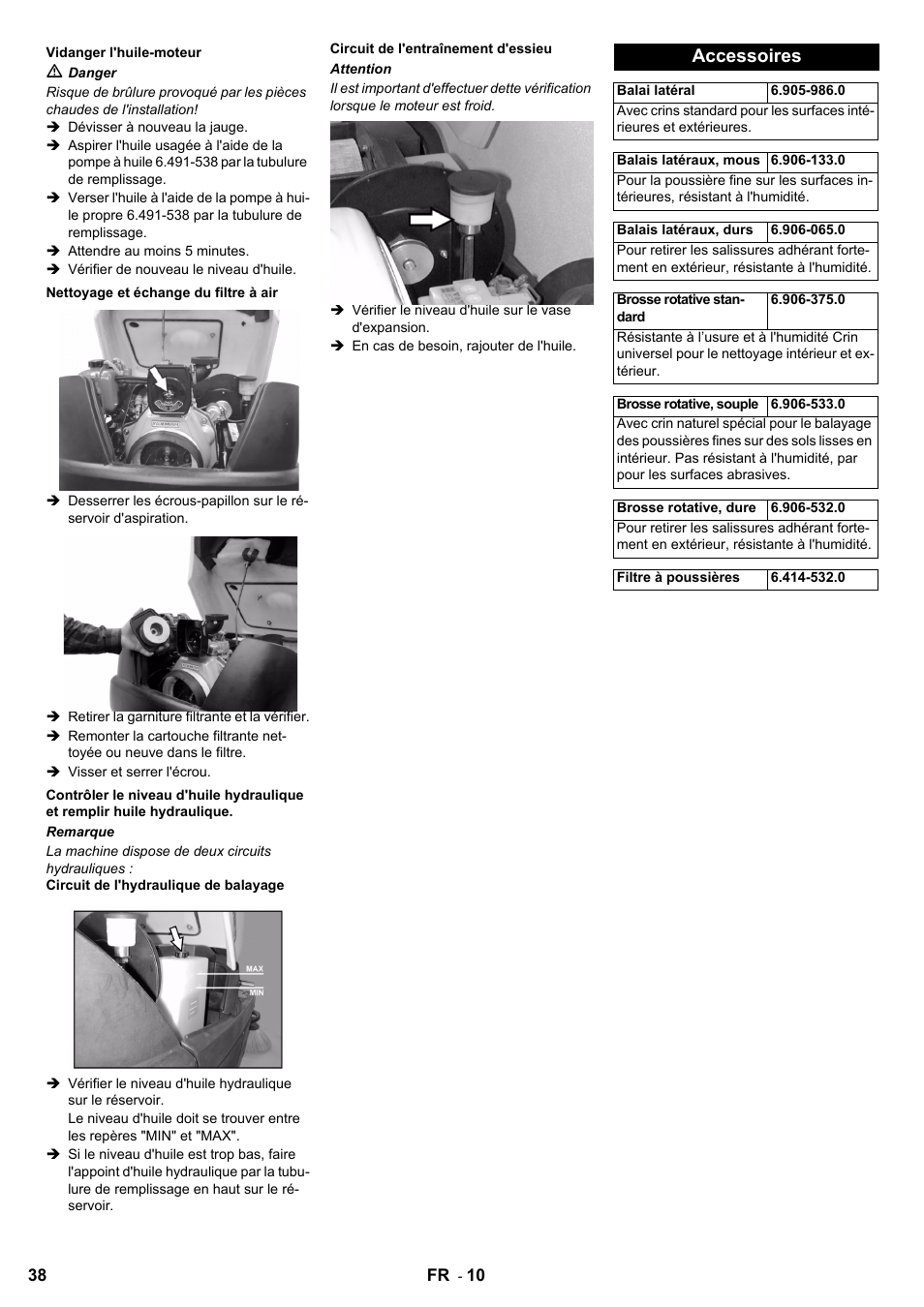 Accessoires | Karcher KM 100-100 R D User Manual | Page 38 / 360