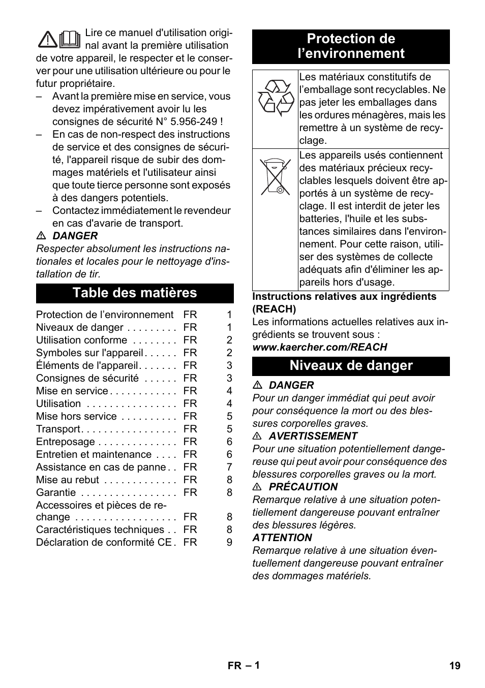 Karcher NT 80-1 B1 M S User Manual | Page 19 / 160