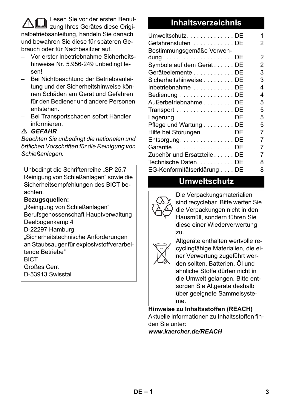 Karcher NT 80-1 B1 M S User Manual | Page 3 / 160