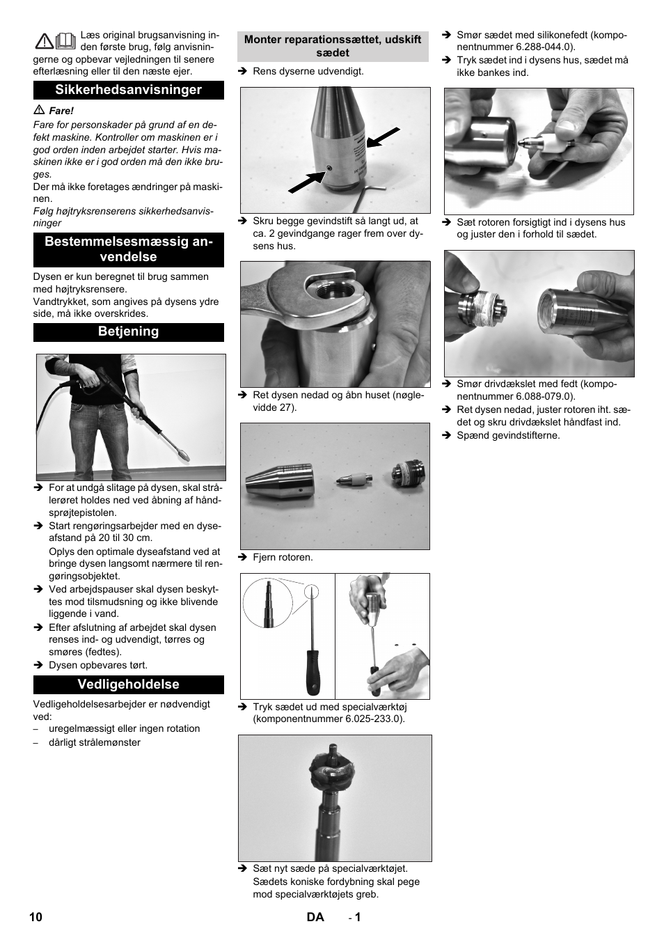 Dansk | Karcher HD 13-35 Pe User Manual | Page 10 / 32