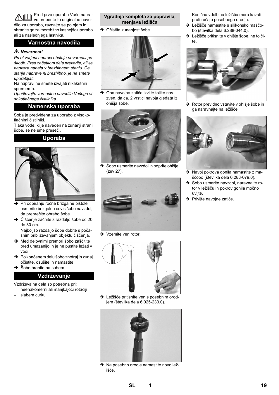 Slovenščina, Slovenšina | Karcher HD 13-35 Pe User Manual | Page 19 / 32