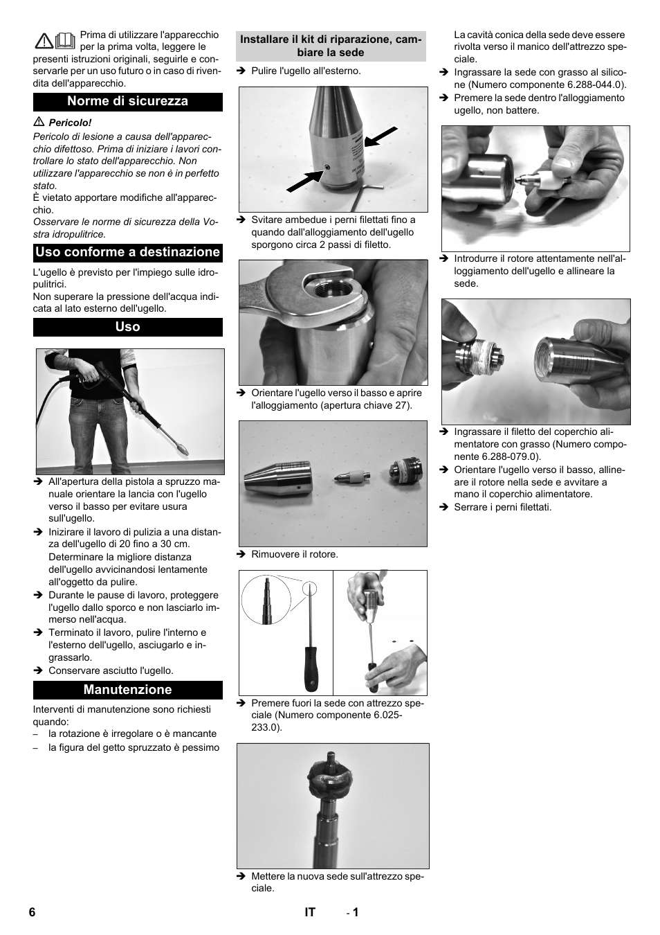 Italiano | Karcher HD 13-35 Pe User Manual | Page 6 / 32