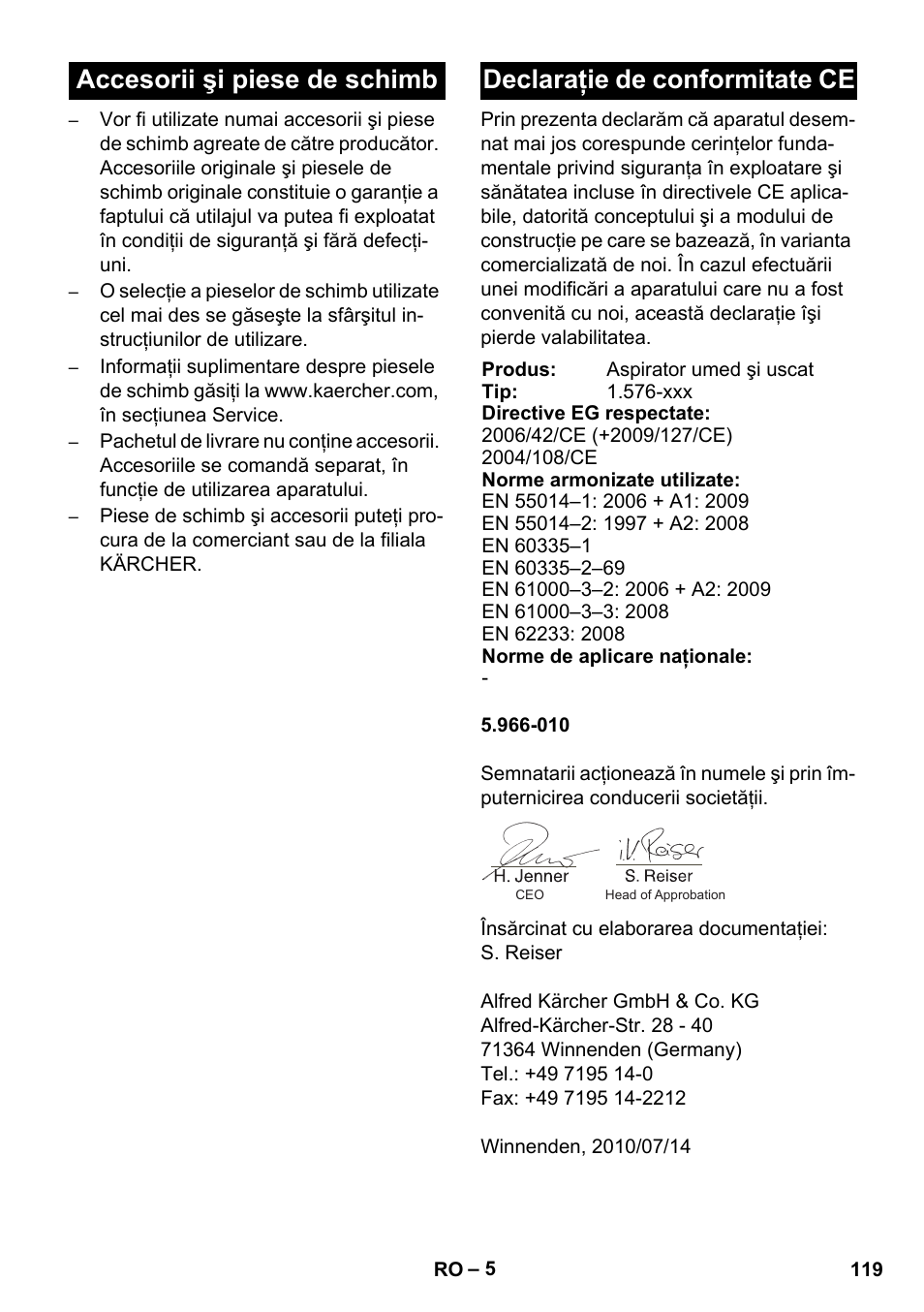 Karcher IVC 60-30 Ap User Manual | Page 119 / 172