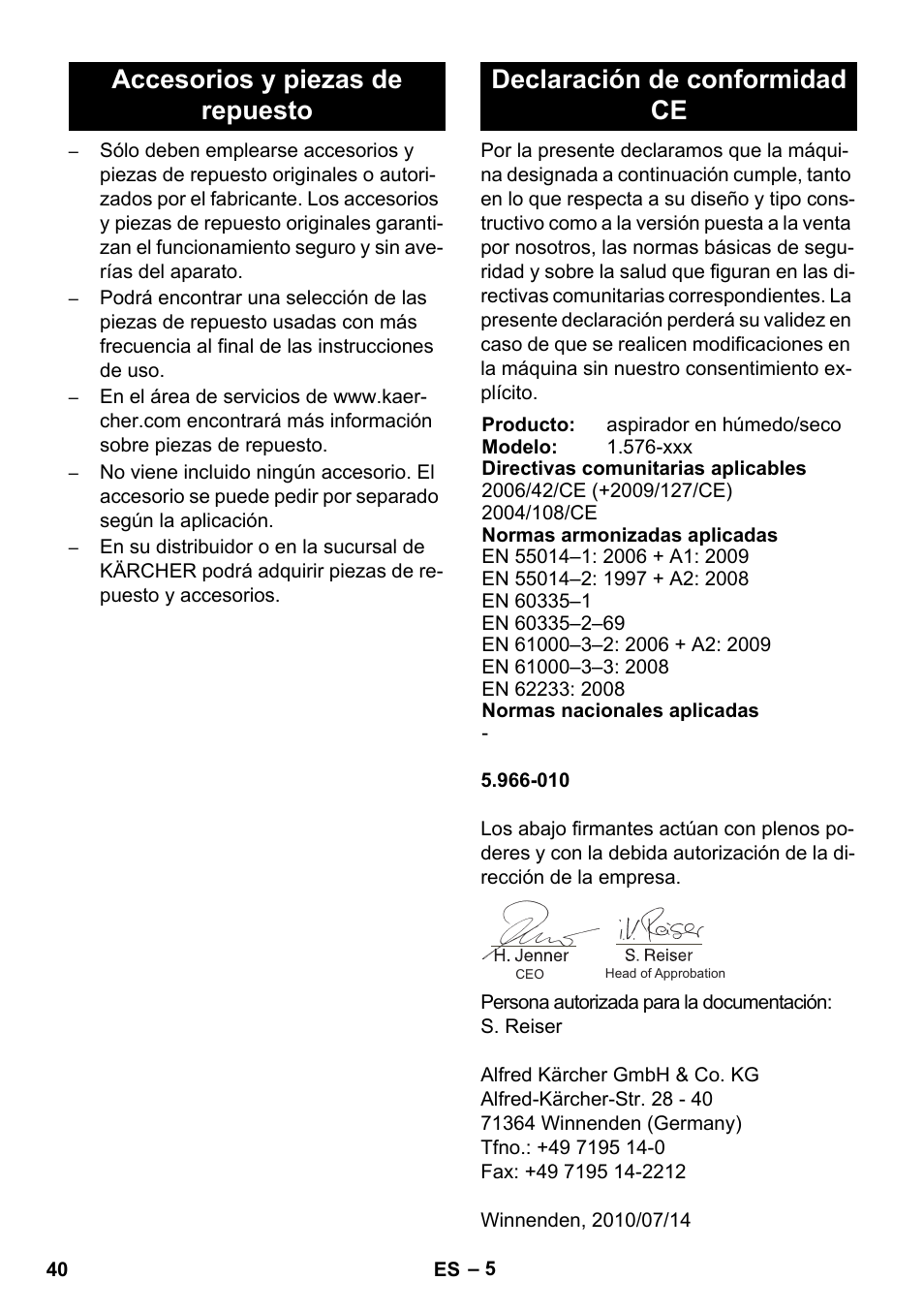 Karcher IVC 60-30 Ap User Manual | Page 40 / 172