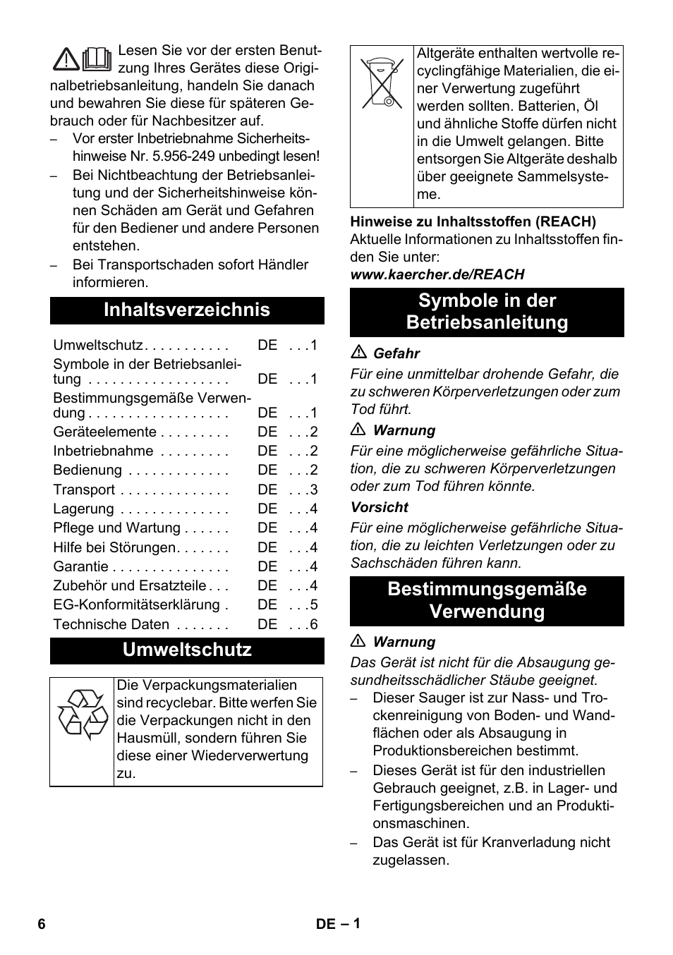 Karcher IVC 60-30 Ap User Manual | Page 6 / 172