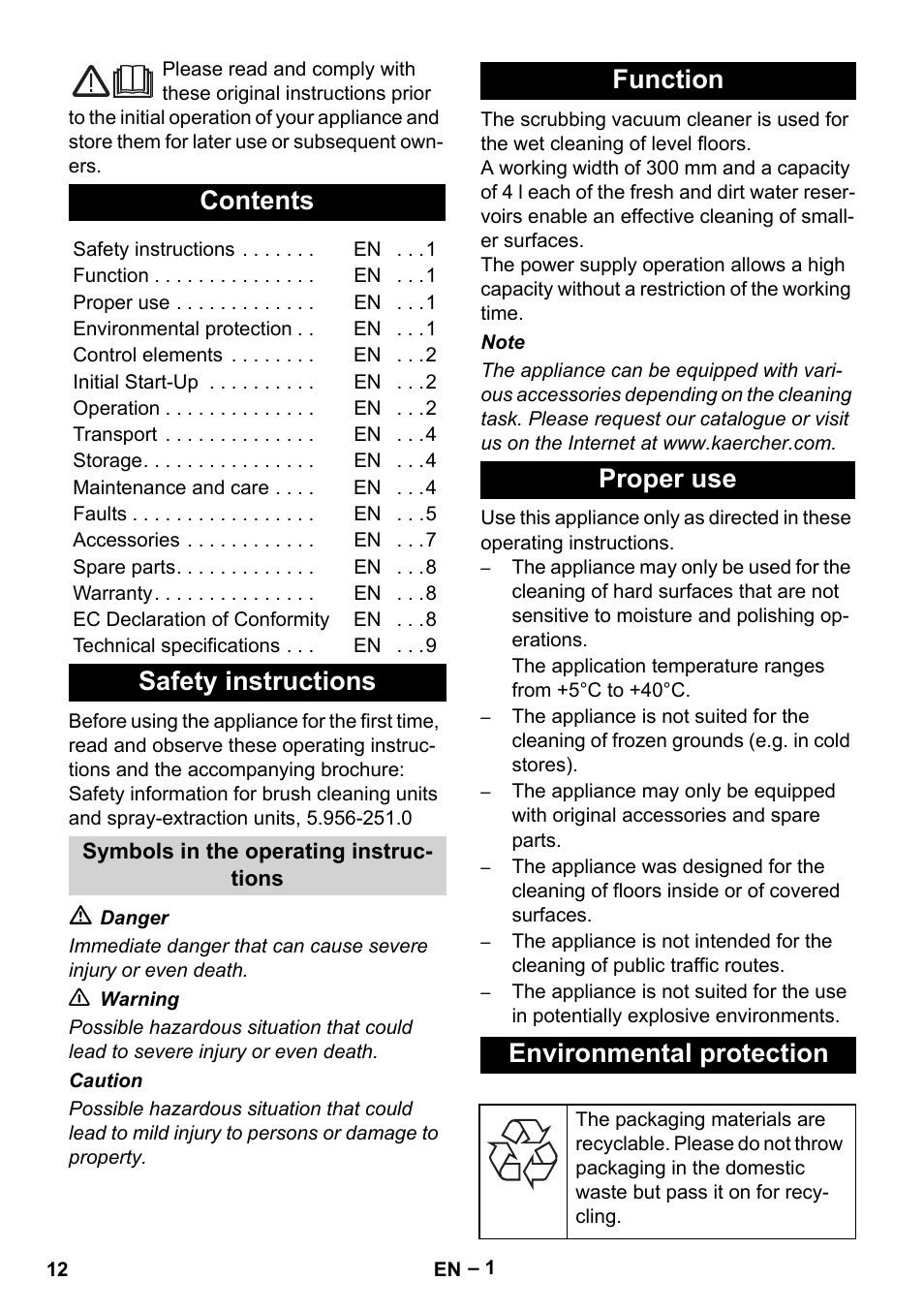 Karcher BR 30-4 C User Manual | Page 12 / 242