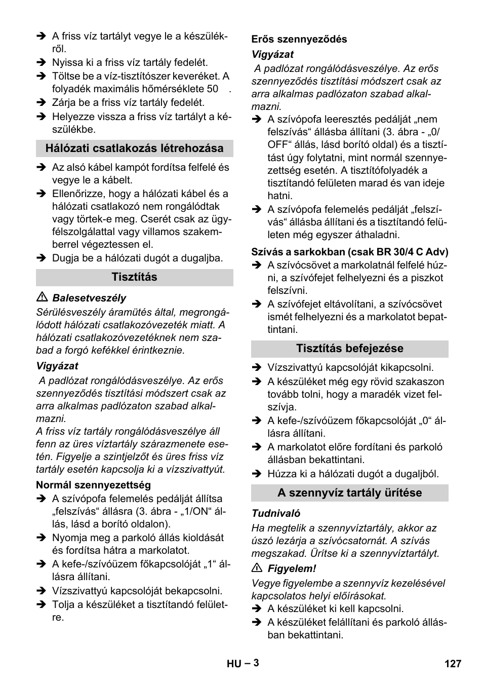 Karcher BR 30-4 C User Manual | Page 127 / 242