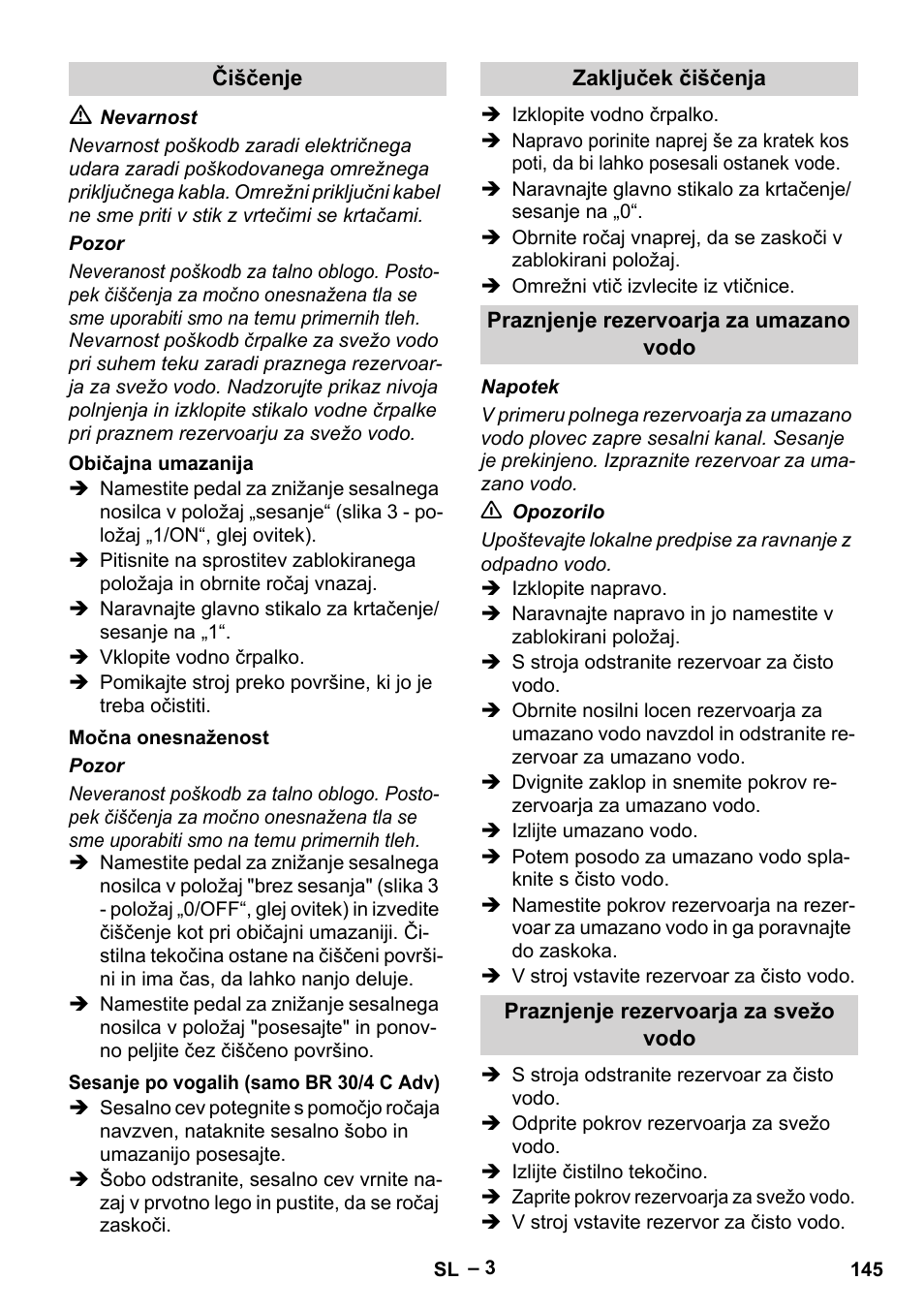 Karcher BR 30-4 C User Manual | Page 145 / 242