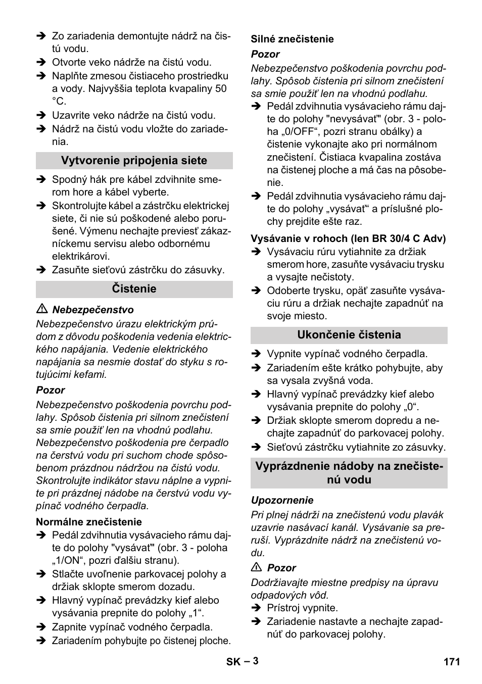 Karcher BR 30-4 C User Manual | Page 171 / 242