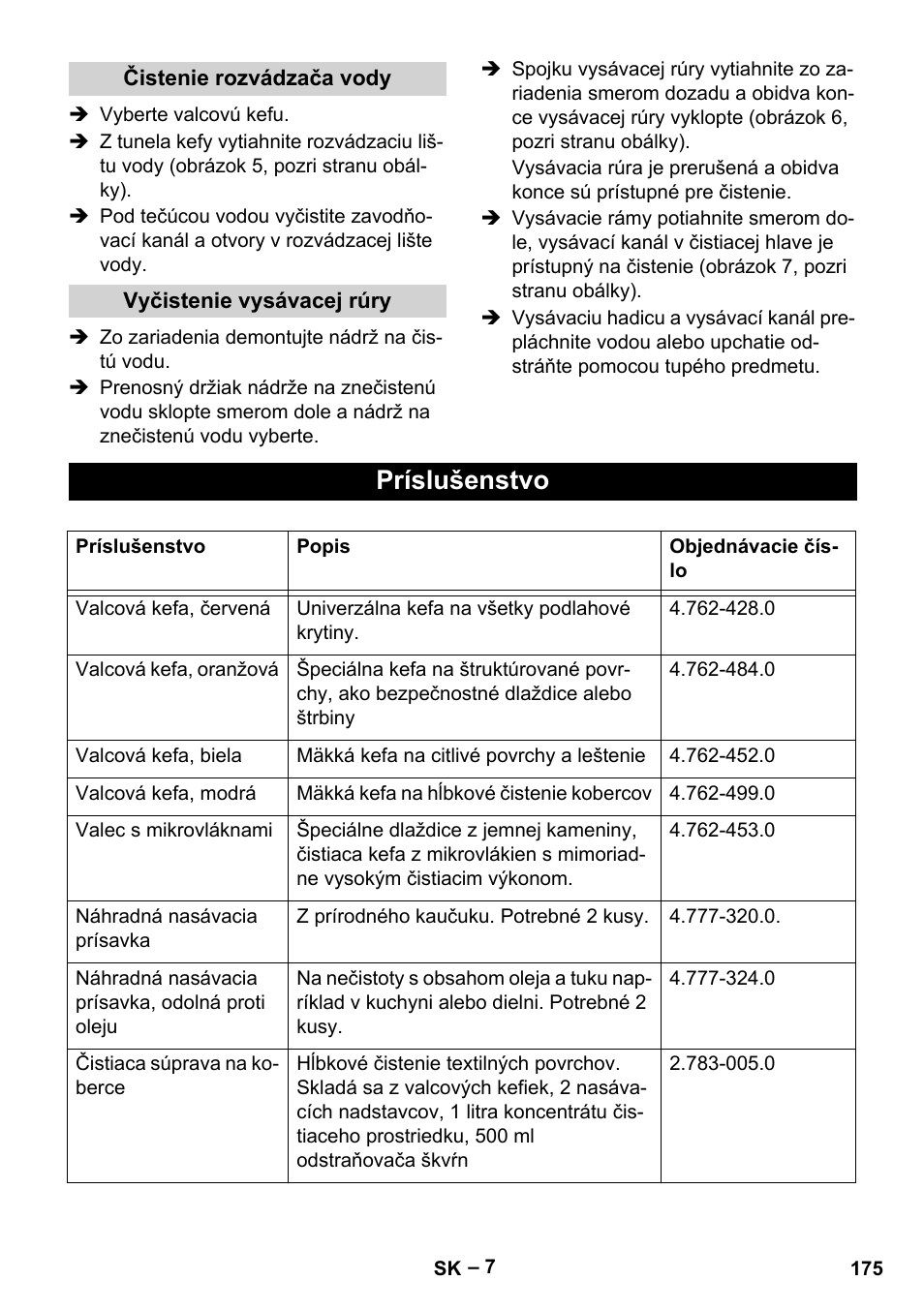 Príslušenstvo | Karcher BR 30-4 C User Manual | Page 175 / 242