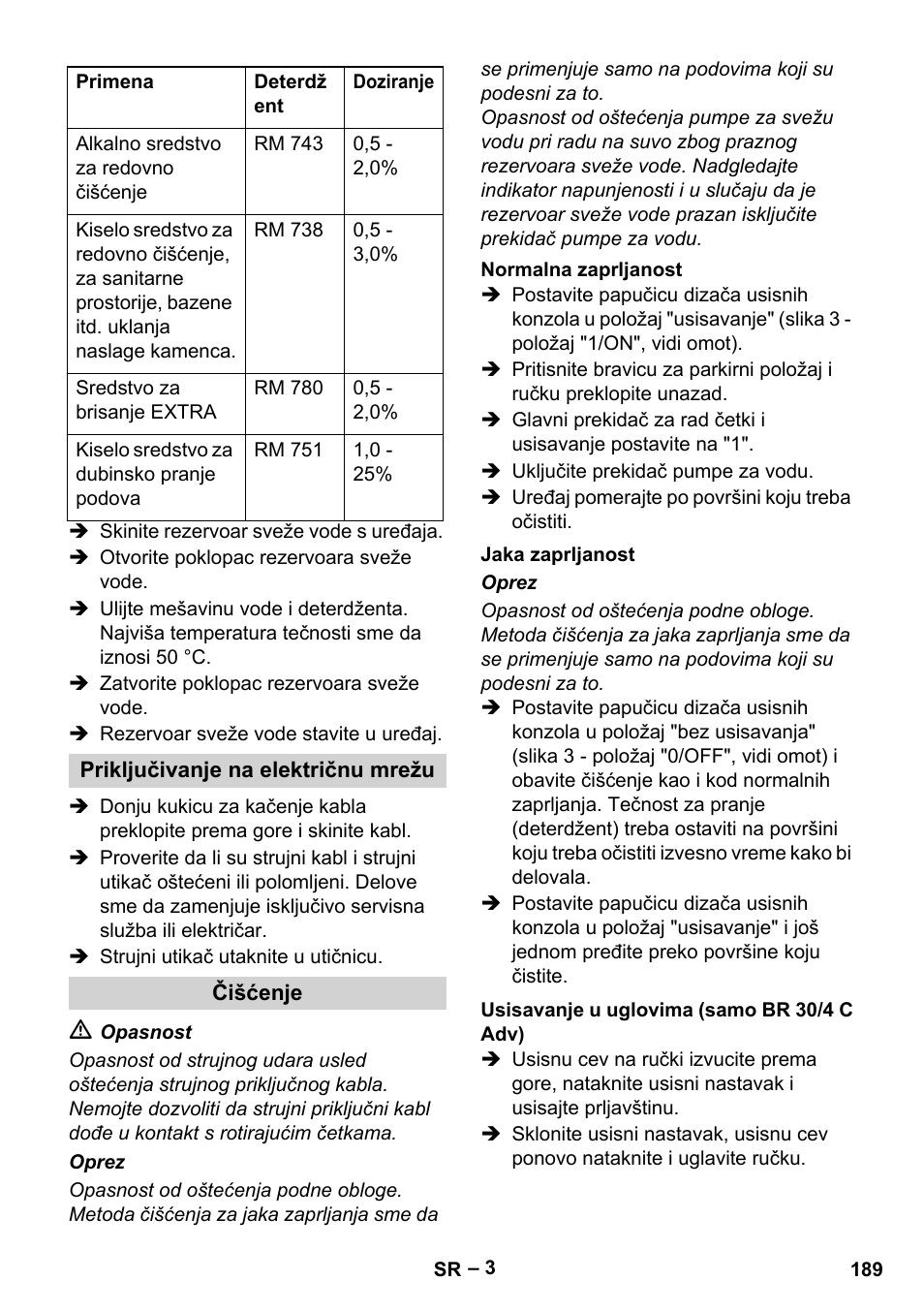 Karcher BR 30-4 C User Manual | Page 189 / 242