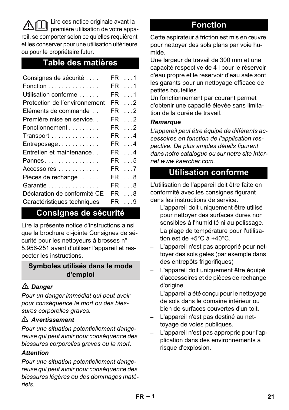 Karcher BR 30-4 C User Manual | Page 21 / 242