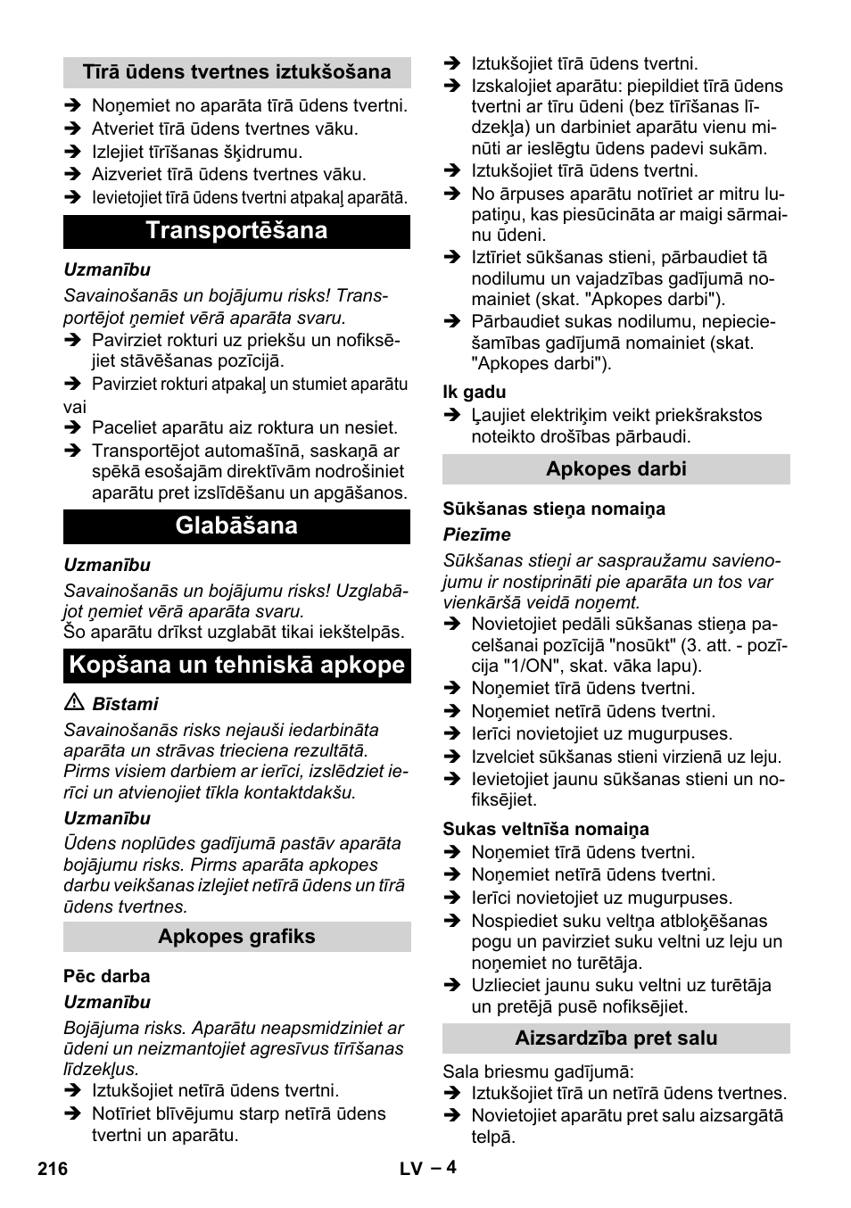 Karcher BR 30-4 C User Manual | Page 216 / 242