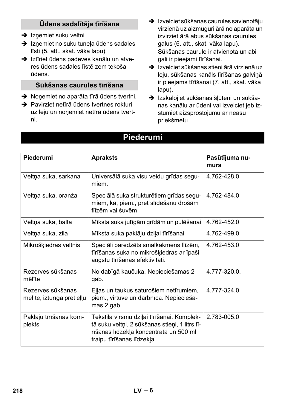 Piederumi | Karcher BR 30-4 C User Manual | Page 218 / 242