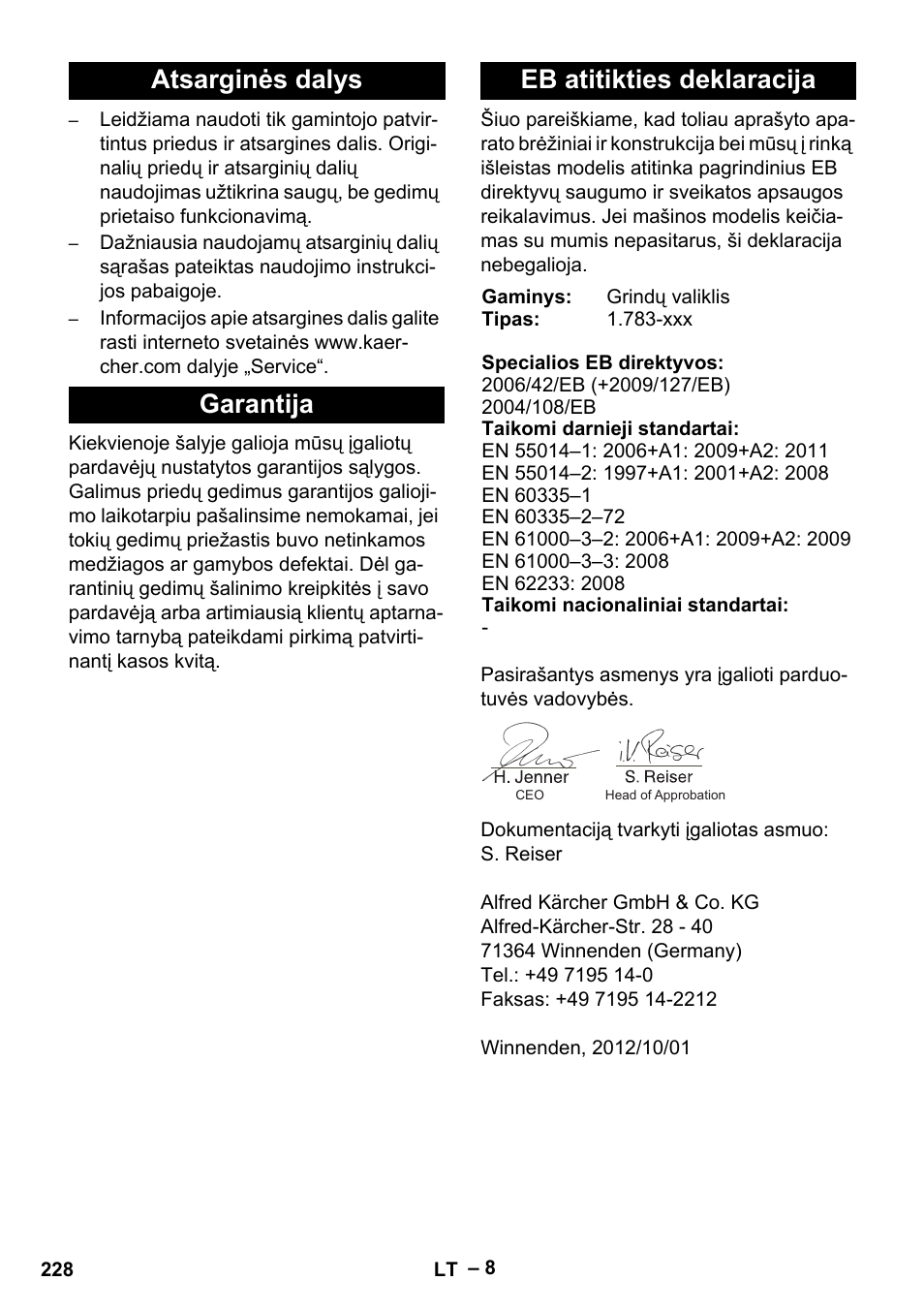 Karcher BR 30-4 C User Manual | Page 228 / 242