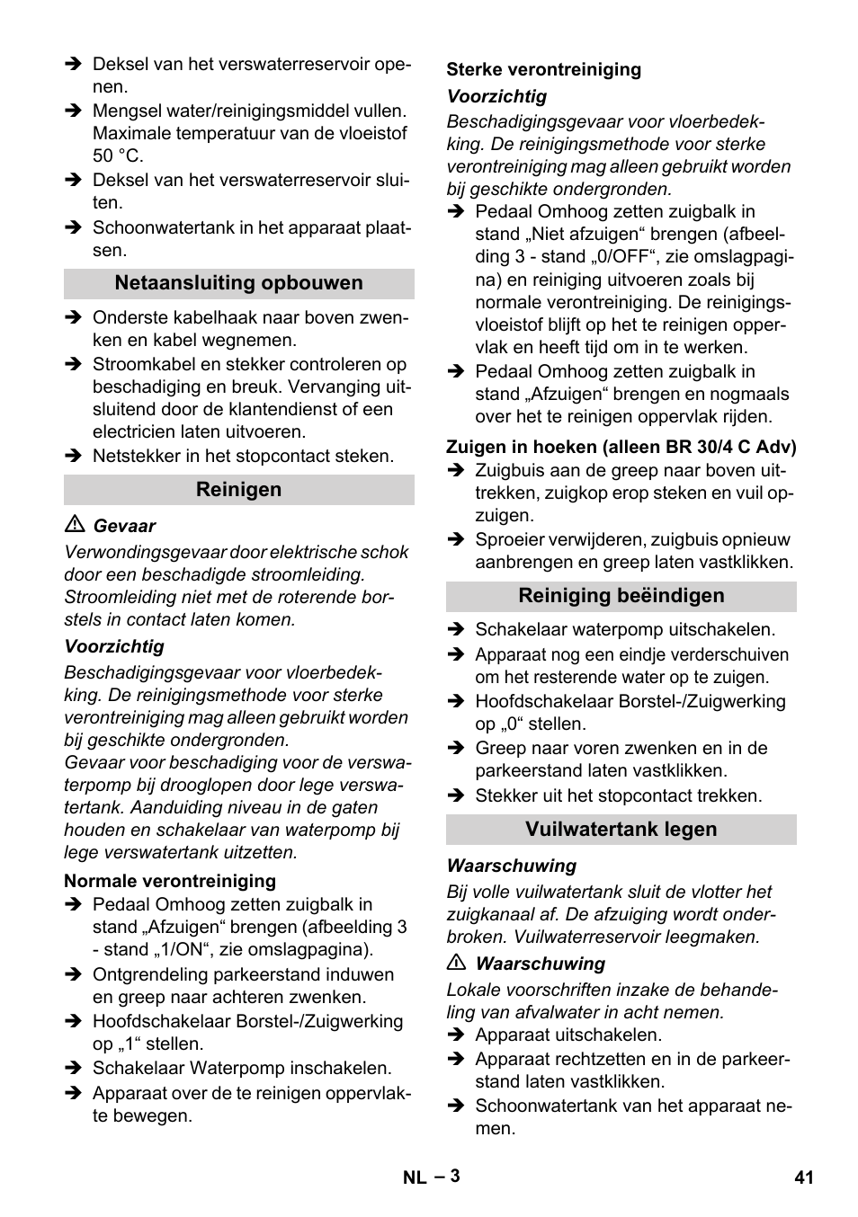 Karcher BR 30-4 C User Manual | Page 41 / 242