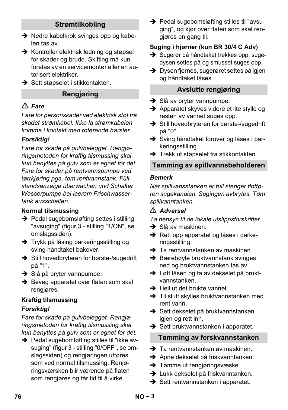 Karcher BR 30-4 C User Manual | Page 76 / 242