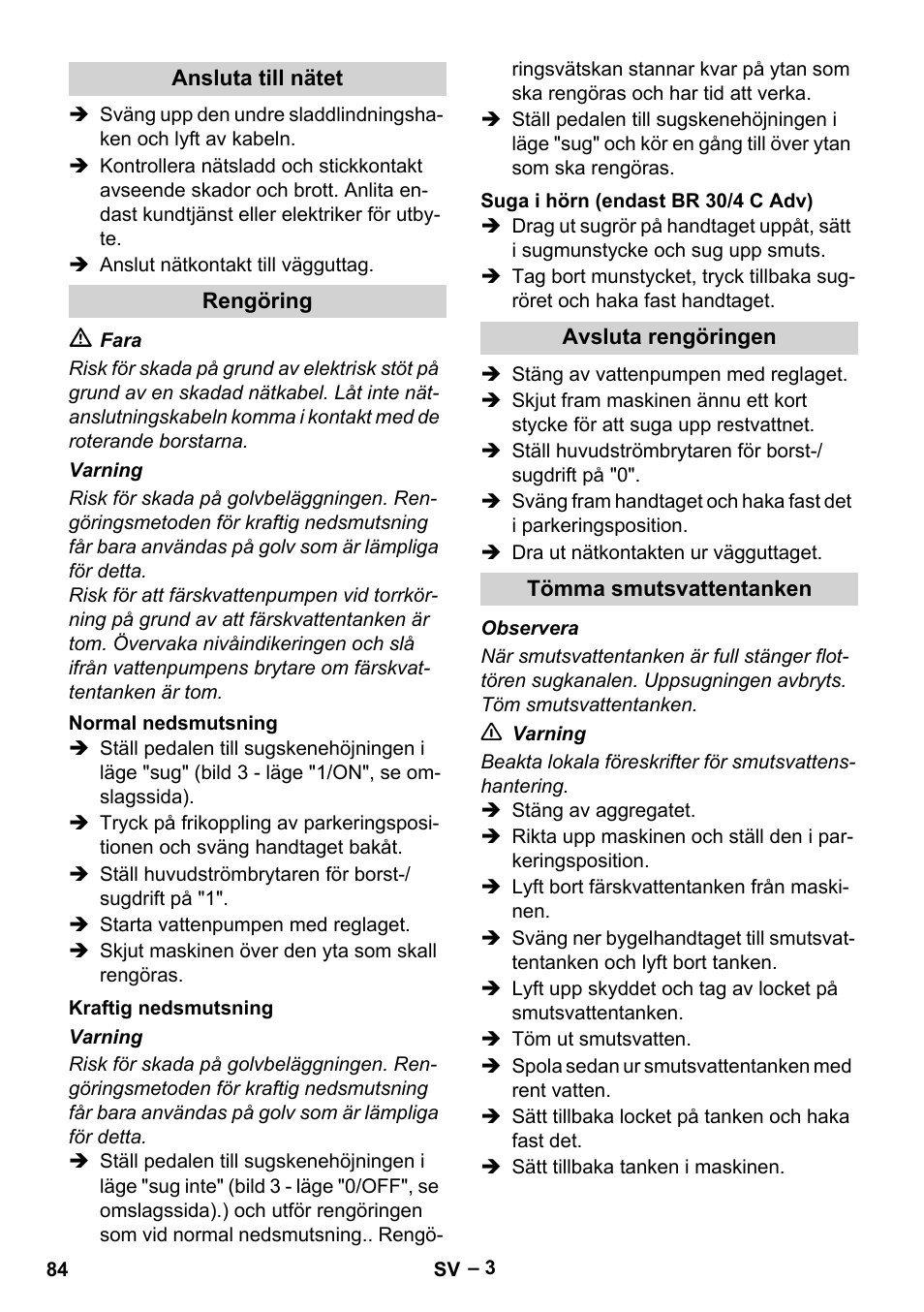Karcher BR 30-4 C User Manual | Page 84 / 242