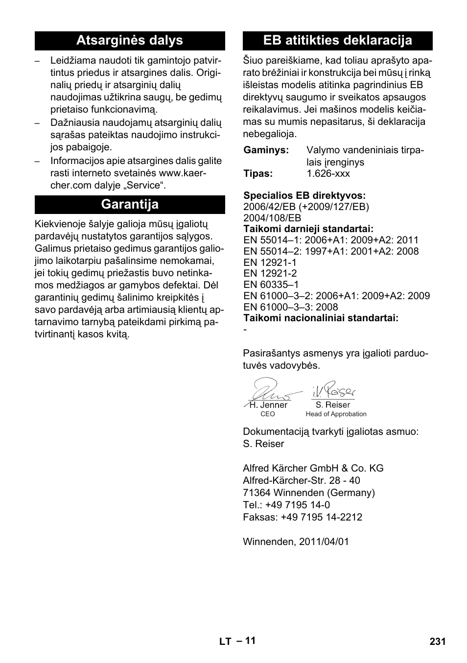 Karcher PC 100 M2 BIO User Manual | Page 231 / 232