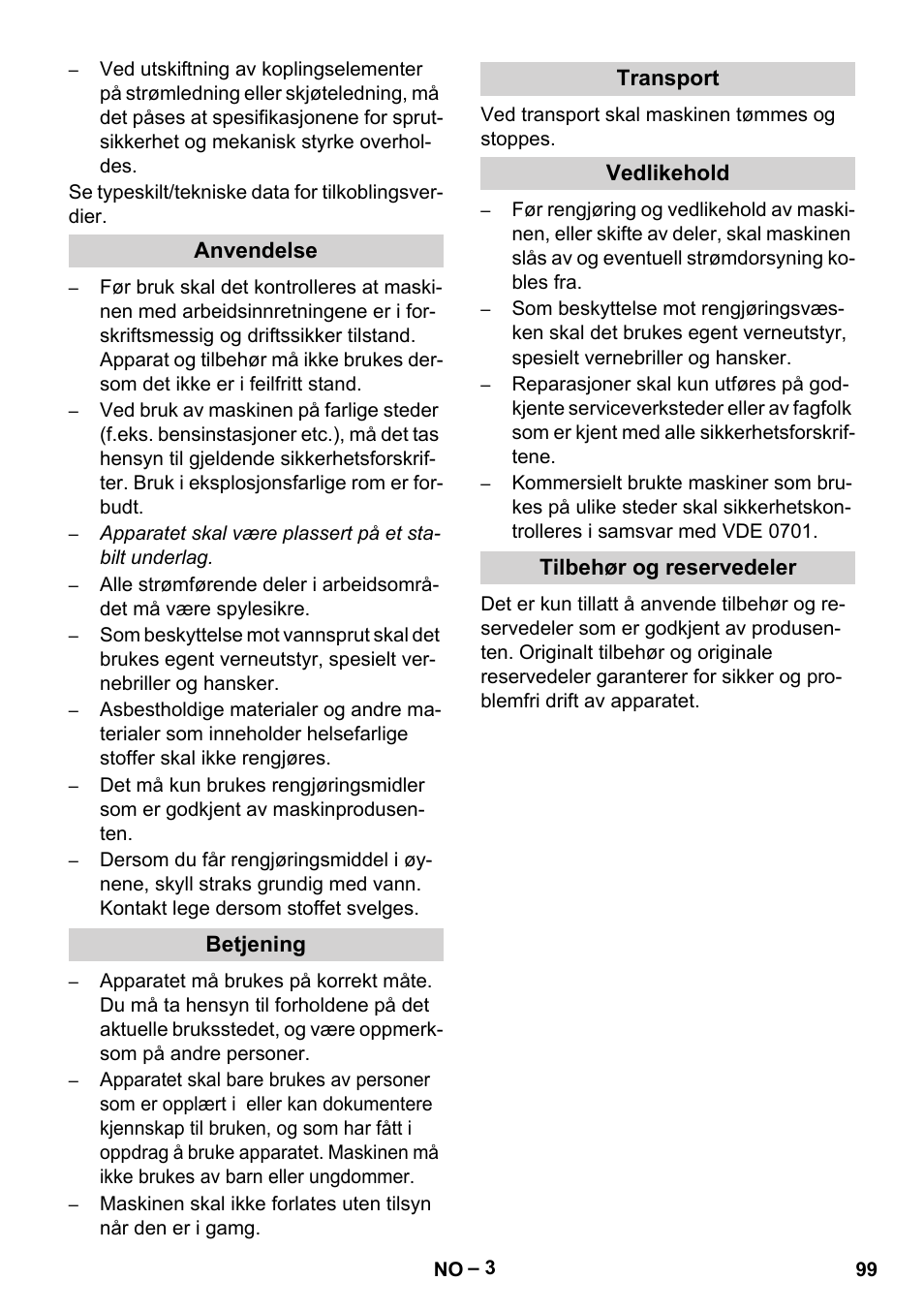 Karcher PC 100 M2 BIO User Manual | Page 99 / 232