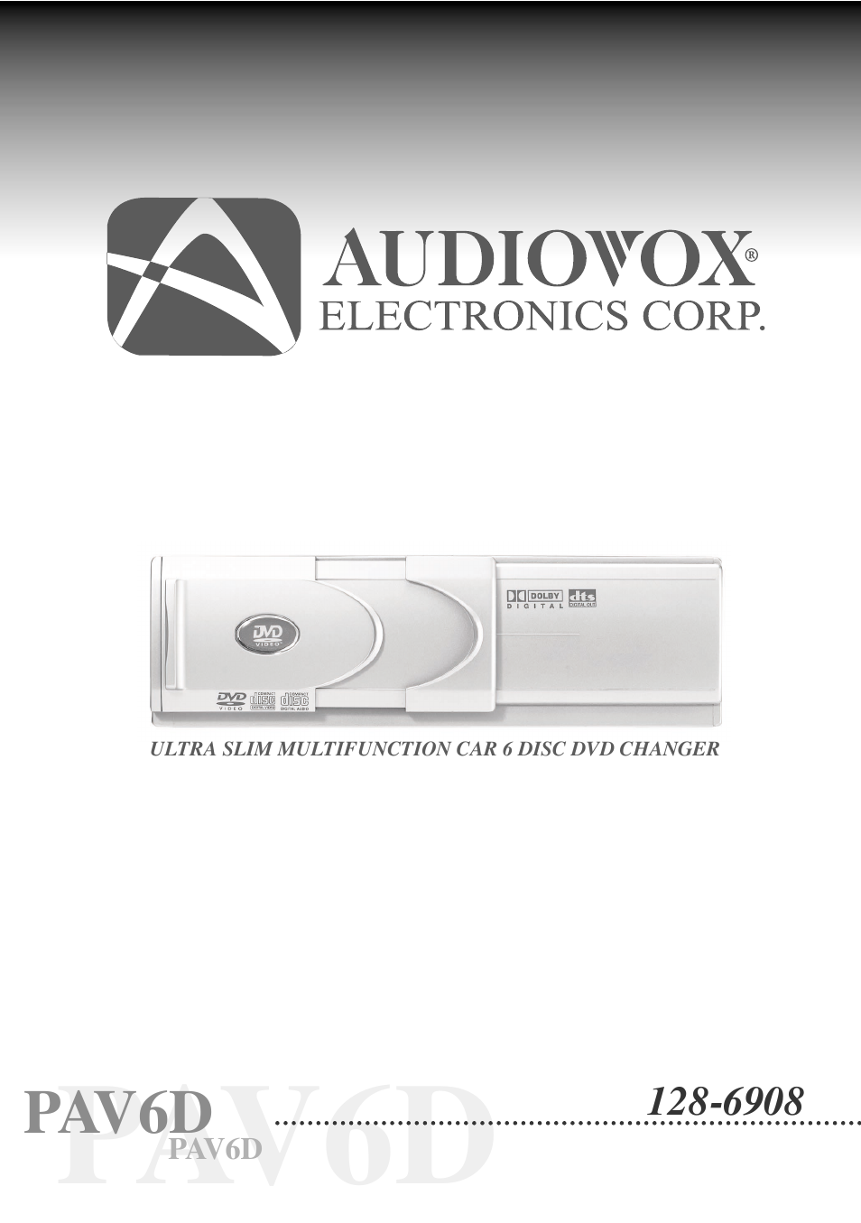 Audiovox PAV6D User Manual | 58 pages