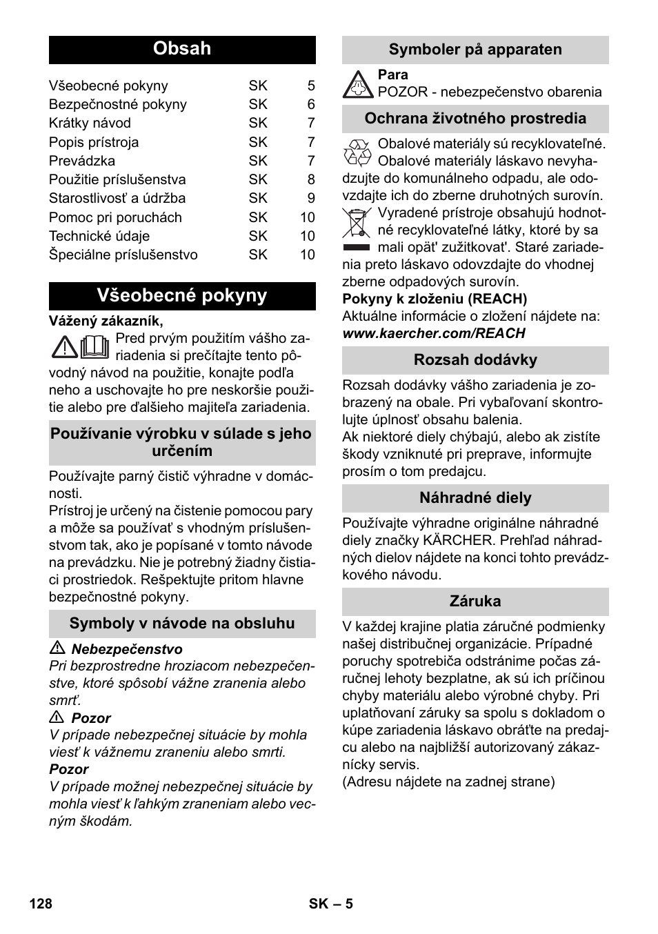 Karcher SC 952 User Manual | Page 128 / 198