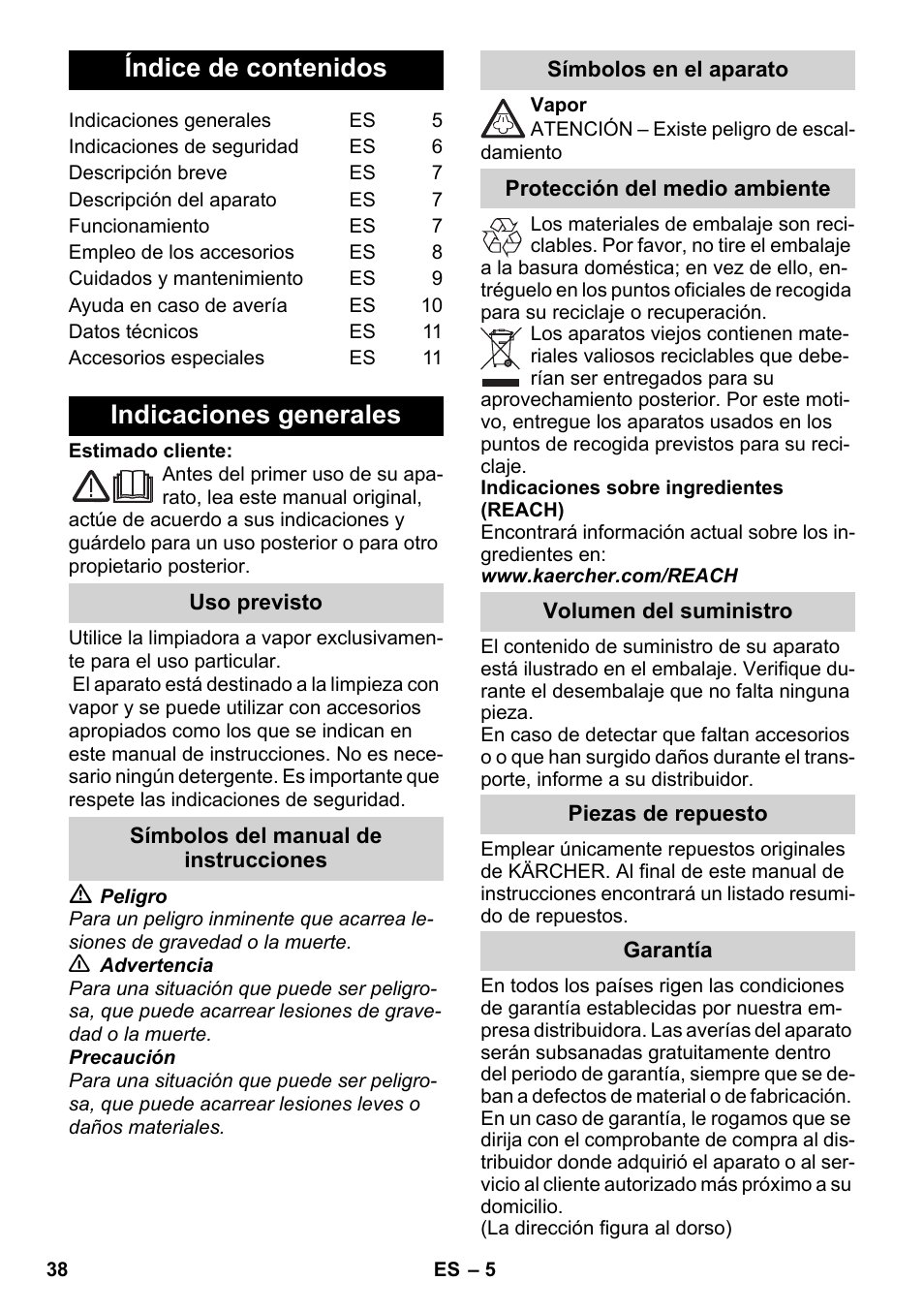 Karcher SC 952 User Manual | Page 38 / 198