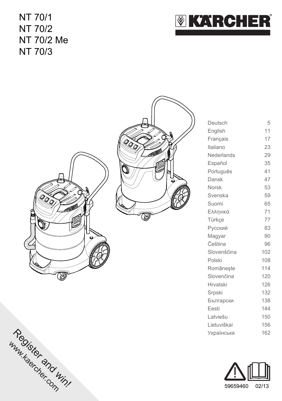 Karcher NT 70-3 User Manual | 176 pages