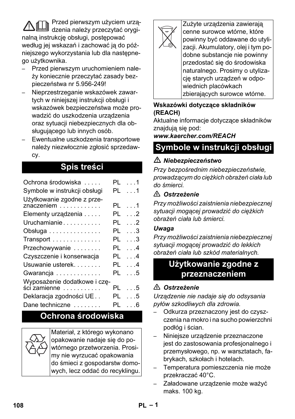 Karcher NT 70-3 User Manual | Page 108 / 176