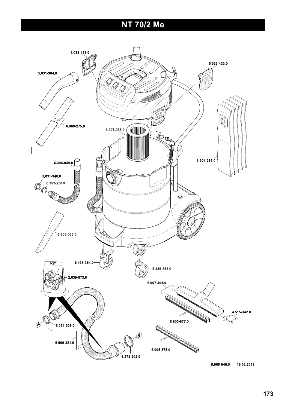 Nt 70/2 me | Karcher NT 70-3 User Manual | Page 173 / 176