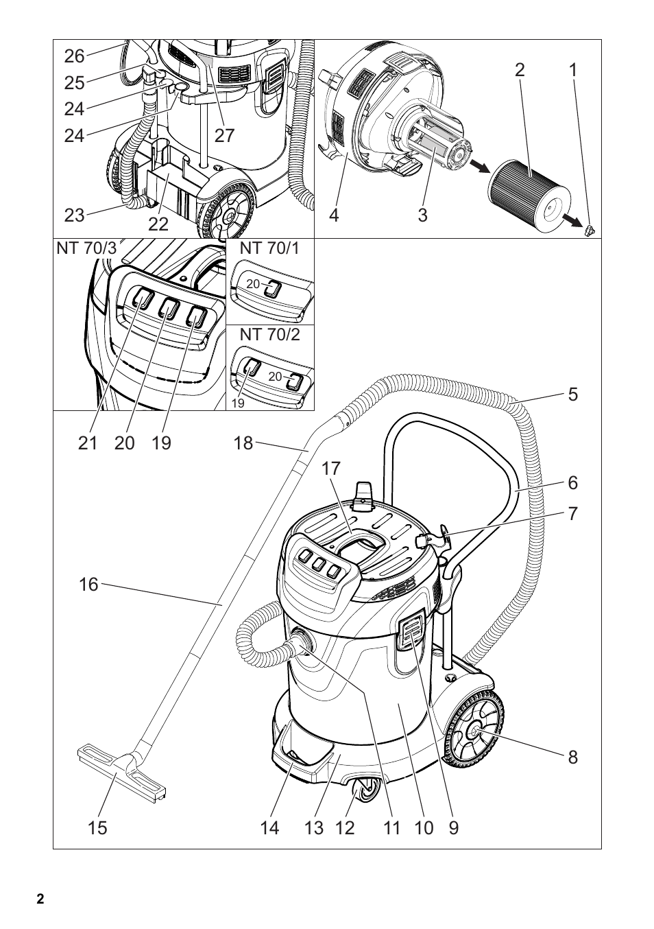 Karcher NT 70-3 User Manual | Page 2 / 176