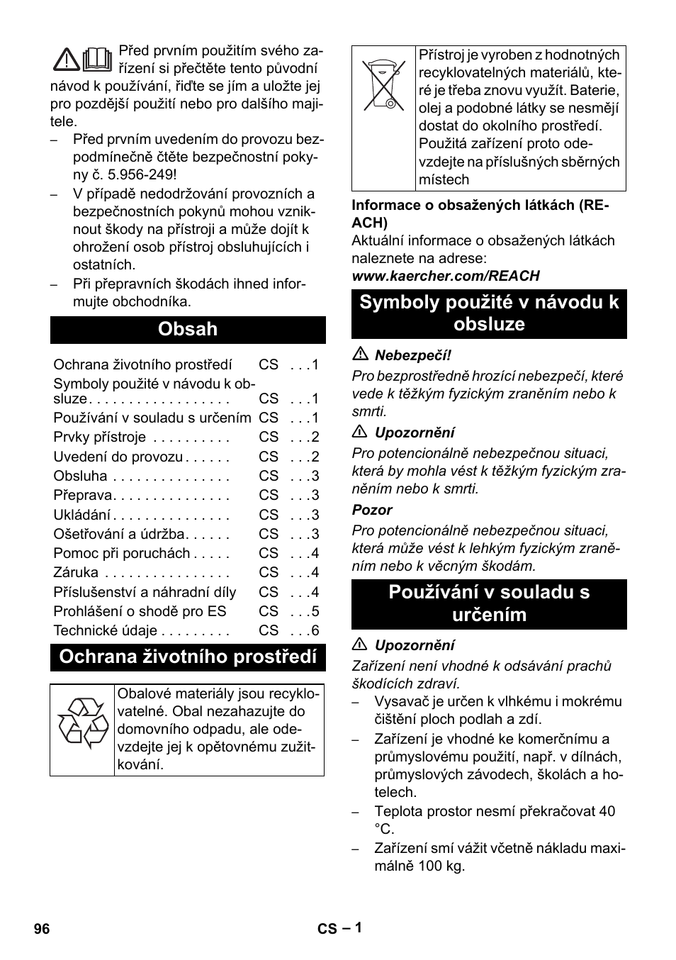 Karcher NT 70-3 User Manual | Page 96 / 176