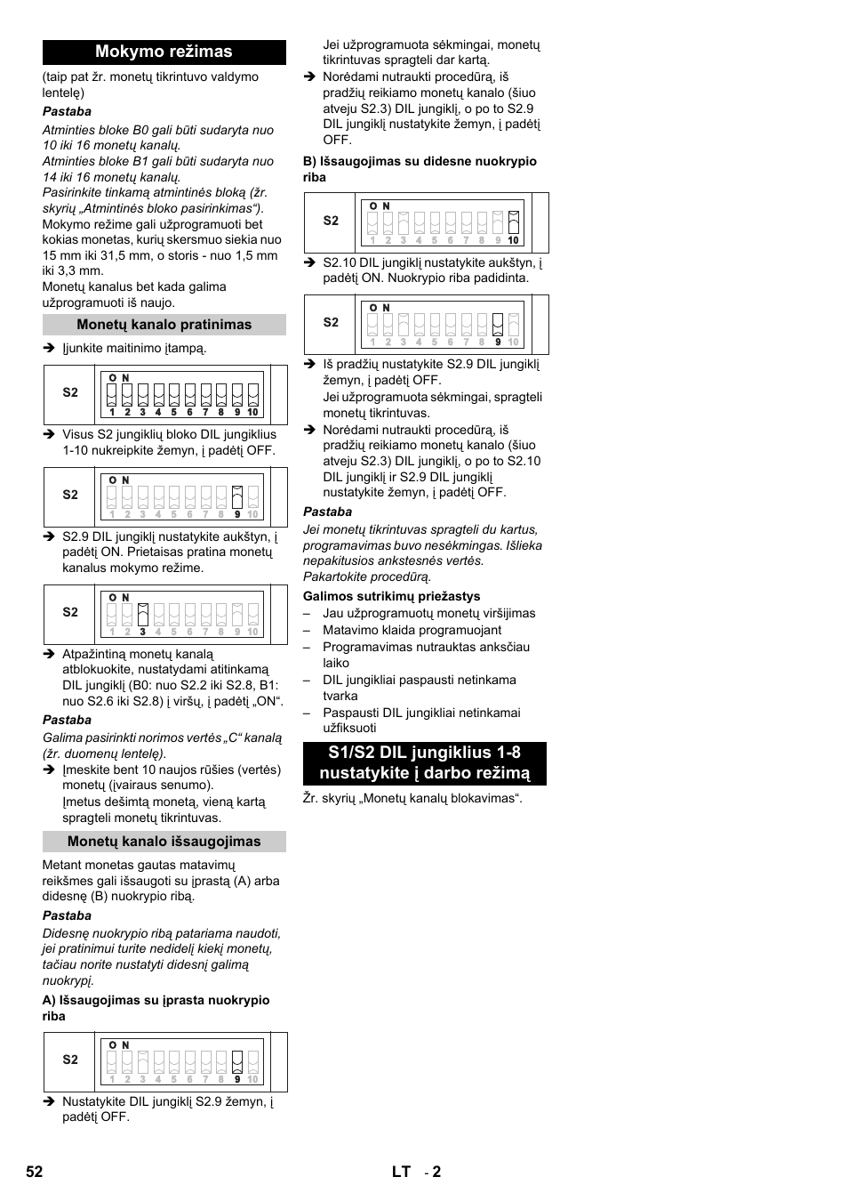 Mokymo režimas | Karcher SB-Wash 5-10 Fp steel User Manual | Page 52 / 52