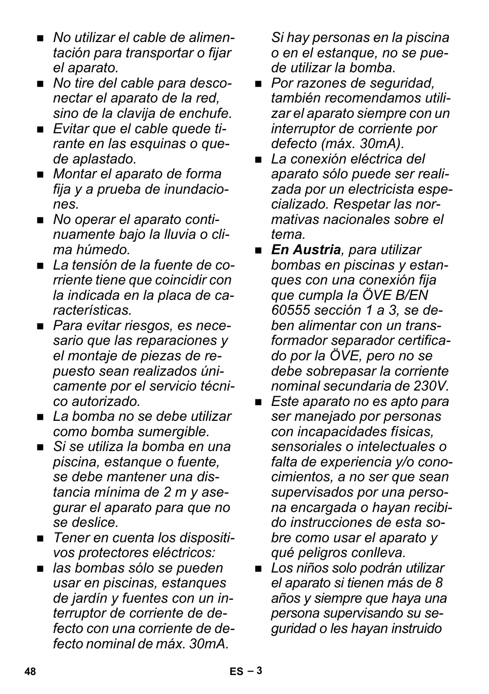 Karcher BP 1 Barrel Set User Manual | Page 48 / 74