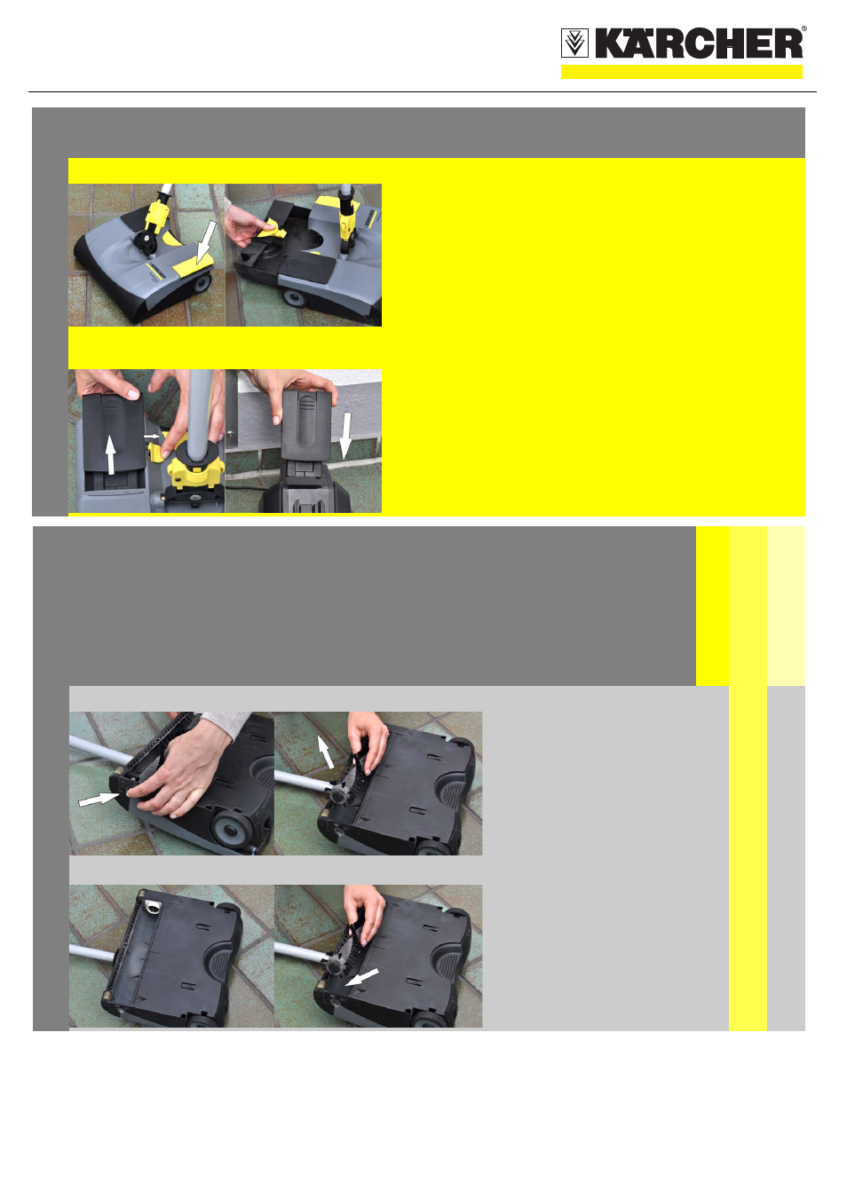 Quickstart, Finish operation, Maintenance and care | Karcher EB 30-1 Li-Ion User Manual | Page 2 / 2