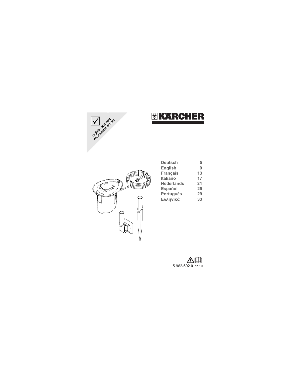 Karcher Sensore pioggia User Manual | 38 pages