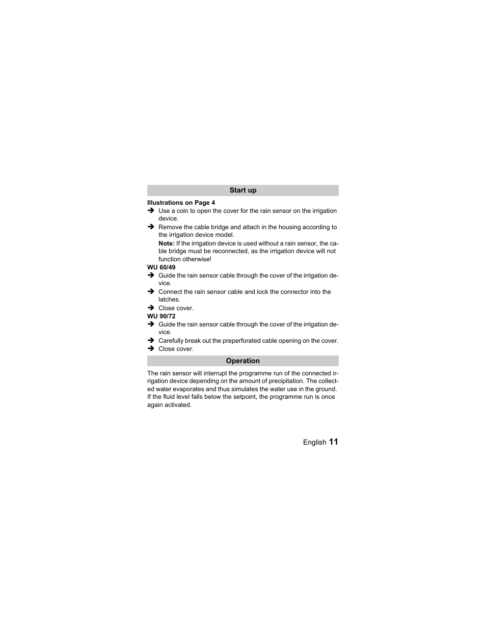 Karcher Sensore pioggia User Manual | Page 11 / 38