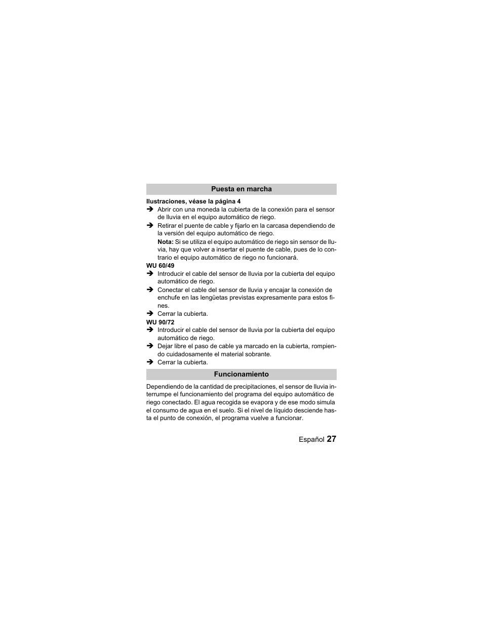 Karcher Sensore pioggia User Manual | Page 27 / 38