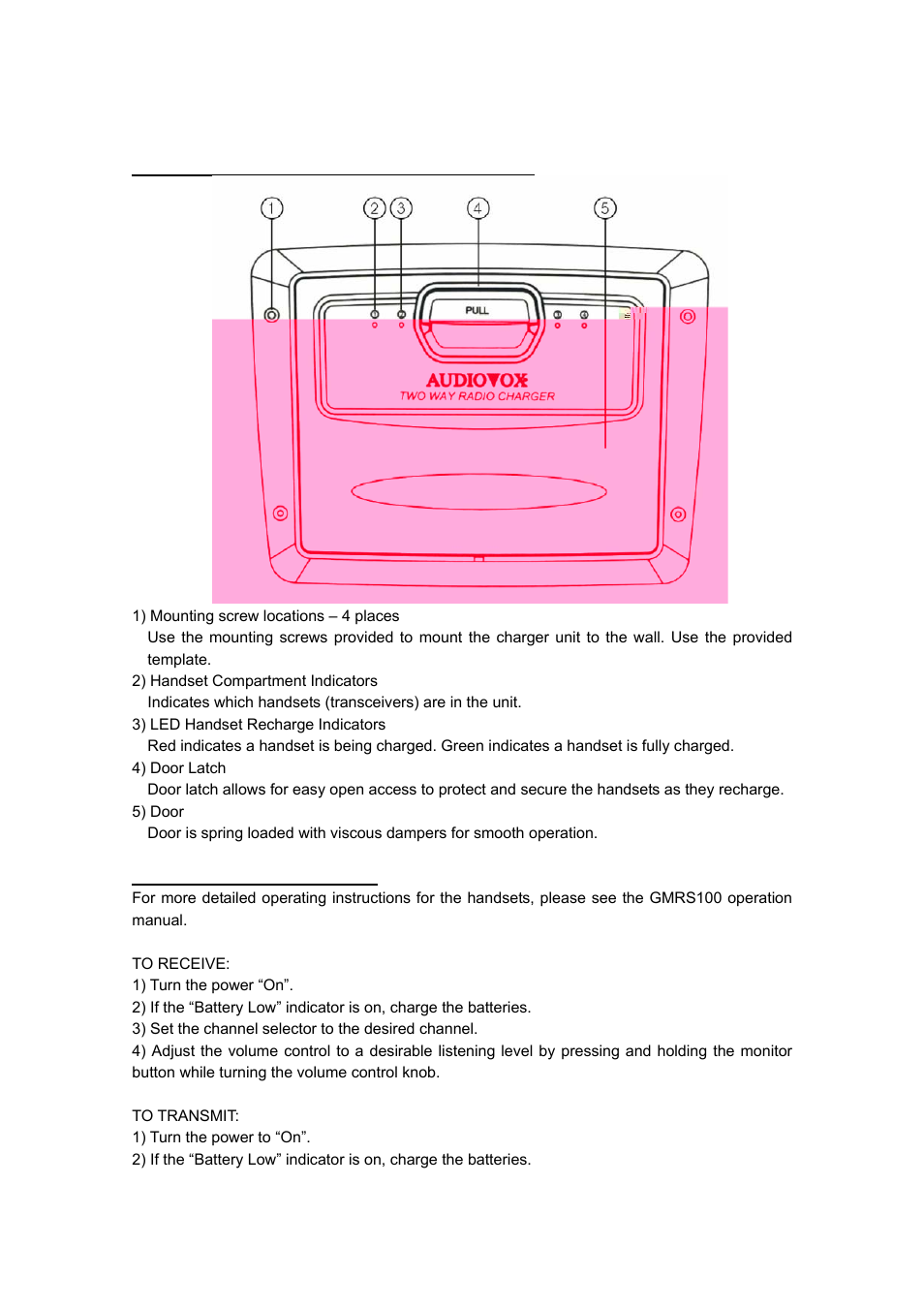 Audiovox GMRS4WM User Manual | Page 5 / 12