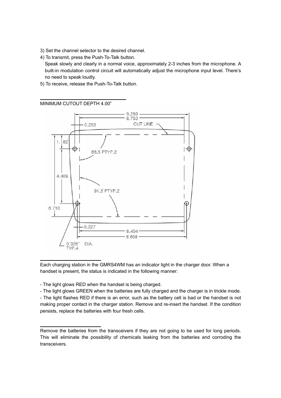 Audiovox GMRS4WM User Manual | Page 6 / 12