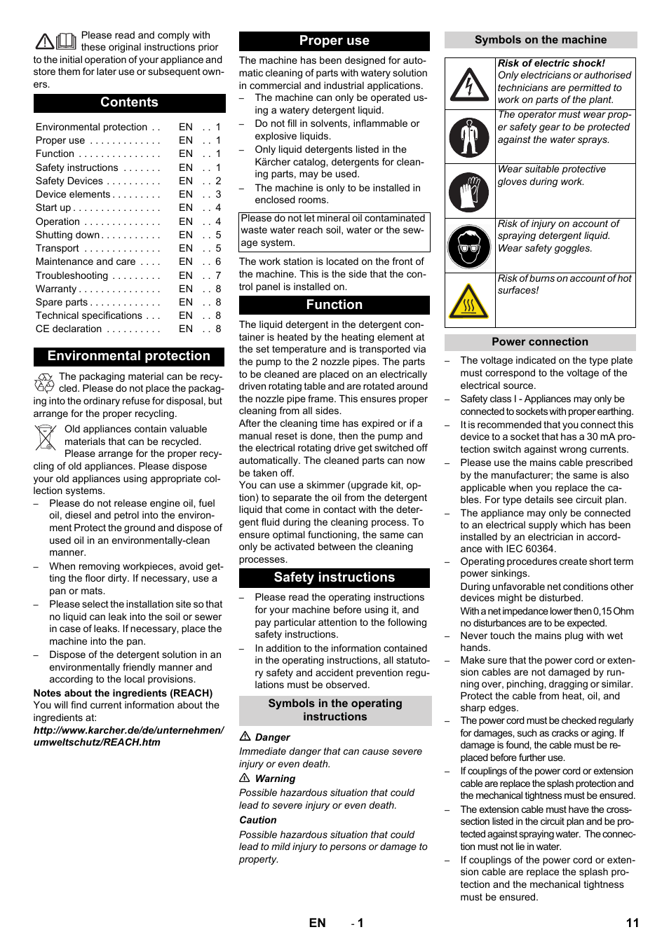 Karcher PC 60-130 T User Manual | Page 11 / 220