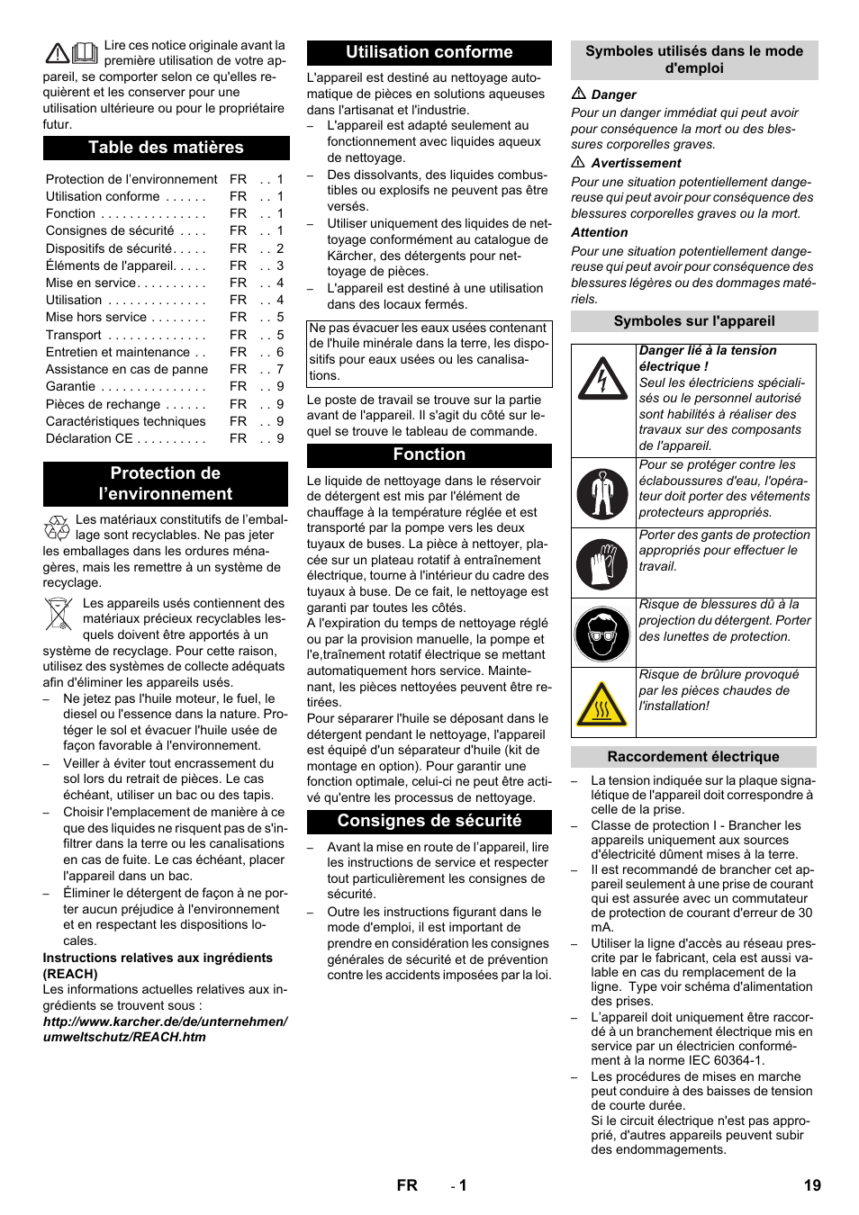 Karcher PC 60-130 T User Manual | Page 19 / 220