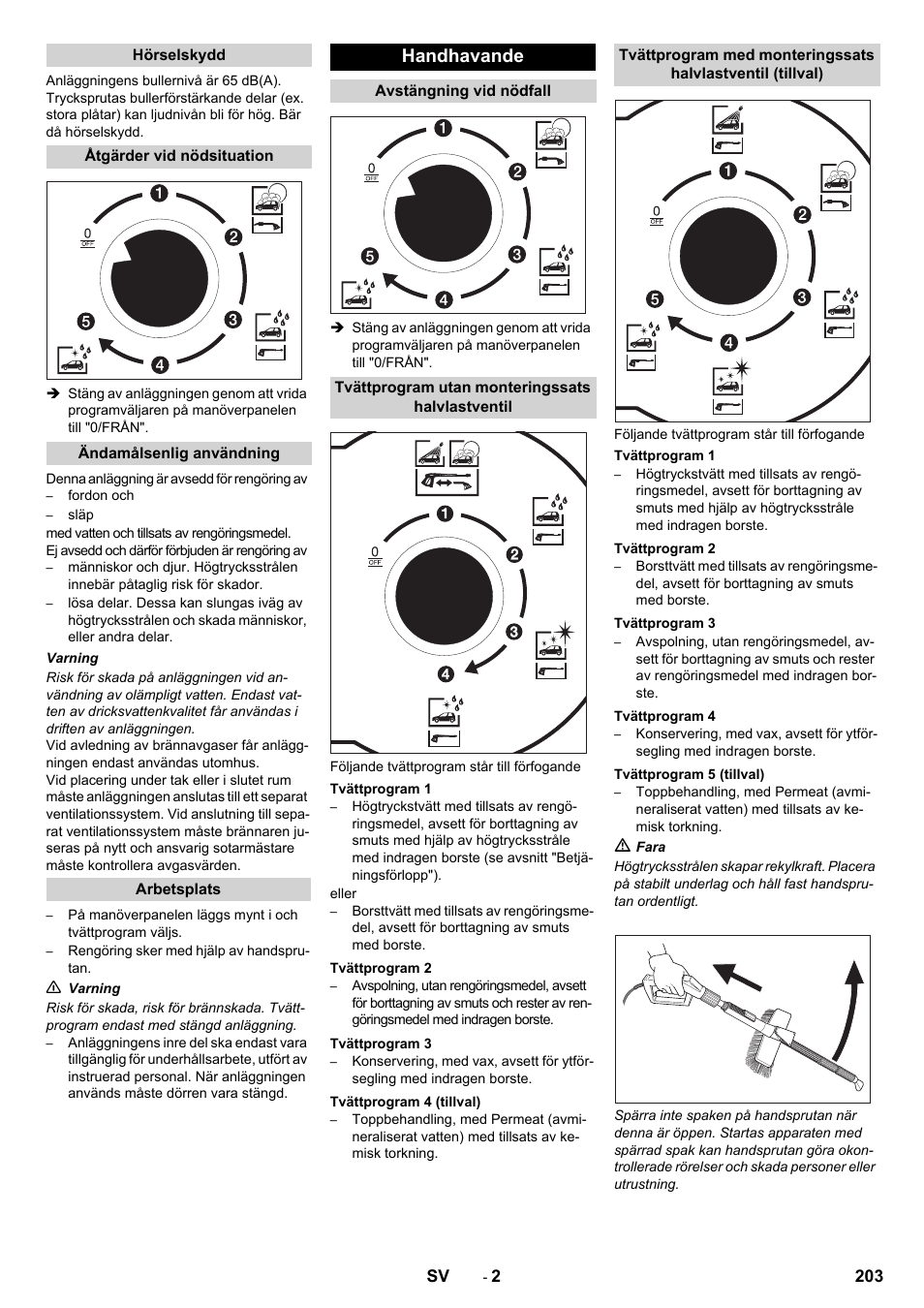 Handhavande | Karcher SB-WASH 50-10 User Manual | Page 203 / 542